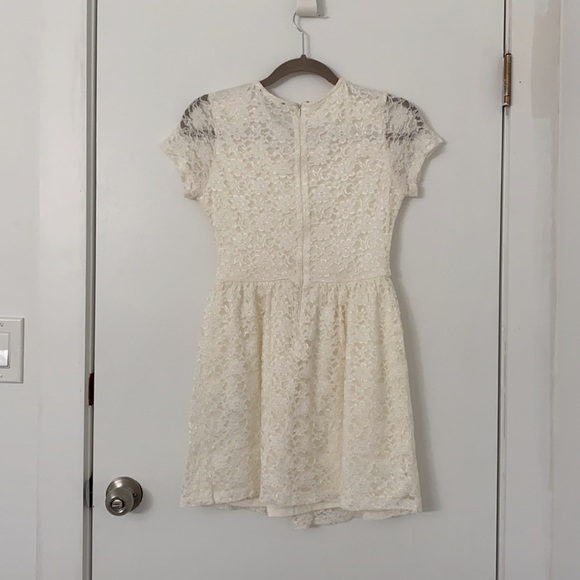 (3 / $15) Forever21 White A-Line Lace Dress - Picture 2 of 3